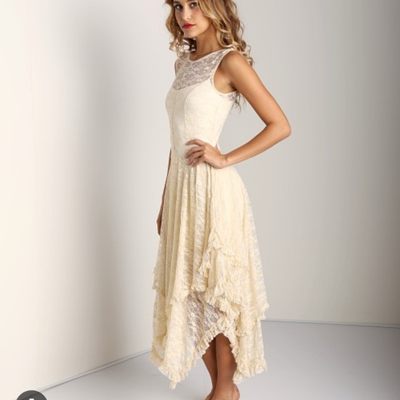 Free people French courtship slip dress cream - Picture 1 of 8